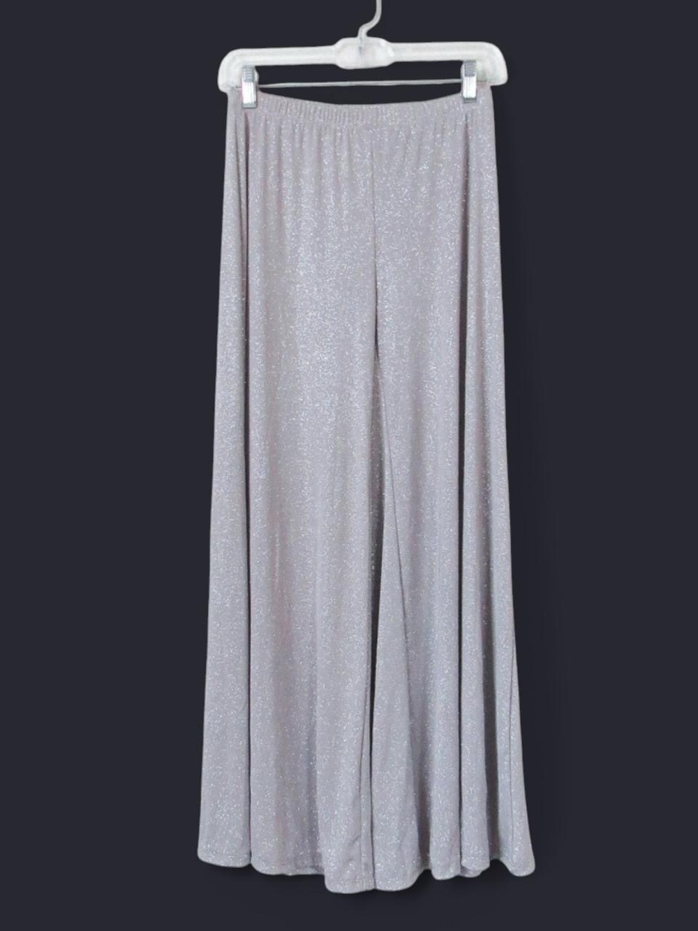 Sparkle Wide-Leg Women's Pants - Silver